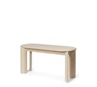 Bevel Bench White Oiled Beech
