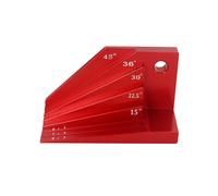 Bevel Block Gauge, Aluminum Alloy Angle Finder Universal Bevel Protractor, Miter Angles of 15, 22-1/2, 30, 36and 45