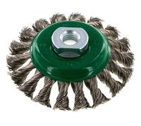 Bevel Brush Braided 100X12 mm ( M14X2) Stainless Steel Wire
