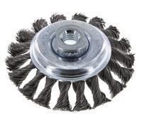 Bevel Brush Braided 100X12 mm ( M14X2) Steel Wire
