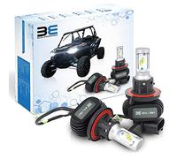 Bevel Engineering Premium LED Upgrade Kit - H13/9008 LED Headlight Kit - Compatible with Polaris - Ranger - RZR General - 2 Pack Low and High Beam Lamp Set - Fan Less 4000LM LED Replacement Bulb Kit