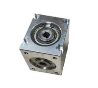 Bevel Gear Box Gearbox, Mechanical Steering 1pcs Double Output Shaft Right Angle 1:1 Transmission Spiral 90 Degree Reduction Reversing Direction