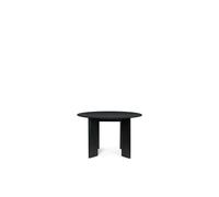 Bevel Round Dining Table Ø117 Black/ Beech