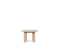 Bevel Round Dining Table Ø117 White/ Oak