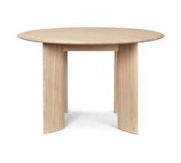 Bevel Round Table - FSC Wood White one size