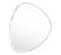 Beveled Extra Flat Mirror - Round Shape 50.5 x 62cm White one size