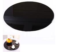 Beveled Glass Table Top,with Smooth Polished Edge,Thick Tempered Glass Surface,for Dining, Coffee, Office, Side Table(44CM(17.3IN))