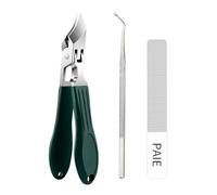 Beveled Nail Clippers Set, Oblique Ingrown Toenails Clipper, Eagle Beak Beveled Nails Clippers, Beveled Nail Clipper, for Thick Nails, Seniors & Ingrown Care (Green)