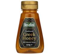 Bevelini Greek Honey 250g, Smooth Natural Taste, Squeezy Bottle, Blossom Honey for Tea, Toast, Baking, Marinades and Desserts, Pure Honey Spread, Pantry Essential