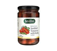Bevelini Rich and Sweet Sundried Tomatoes with Herbs in Brine, 310g, Premium Mediterranean Tomatoes, Perfect for Salads, Pastas, and Sauces (Pack of 6)