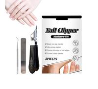 Bevelled Nail Scissors - Large Opening for Nail Care | Toenail Clippers with Wide Insertion Funnel - For Seniors Adults Manicure Pedicure Household Travel