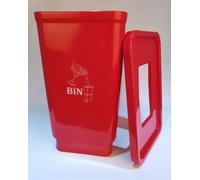 Beverage Bin for Leftover Drinks - Red Beverage Disposal Bin for Collecting Cocktail Garnish, Tea, Beer, Wine & More