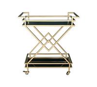 Beverage cart,Titanium Bar Cart Hotel Dessert Trolley Wine Service Cart Wine Rack Elegant Wine Storage Luxury Event Beverage Cart Portable Wine Display for Hotels