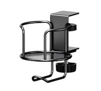 Beverage Container Stand with Anti Slip Rubber Cover | Heavy Duty Carbon Steel with Reinforced Hook for Desk Arrangement and Space Saving Storage Solution