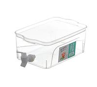 Beverage Container with Spigot and Fruit Server Lid Drink Dispenser, Cold Kettle with Faucet Fruit Teapot Lemonade Bucket Refrigerator Water Barrel for Parties and Daily Use