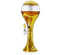 Beverage Dispenser, Beer Tower Dispenser, Drink Dispenser Buffet Drink Machine Colorful Glowing World Cup Shape Beer Tower Dispenser Beer Column (3L)