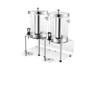 Beverage Dispenser Hot Cold Drink Dispenser with Ice Container and Stainless Steel Drip Trays for Party Buffet