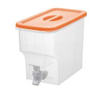 Beverage Dispenser - Masons Jar Water Dispenser, Drink Dispensers - 3.9L Clear PP Container for Chilled Drinks, Ideal for Fridge Use, Lemonade, Cocktails & Party Events Indoors or Outdoors
