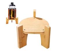 Beverage Dispenser Stand | Round Glass Water Dispenser Stand | Round Base Drink Dispenser Stand | Drink Container Stand for Effortless Serving Cola, Lemon, and Fruit Tea