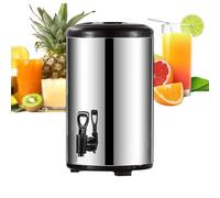 Beverage Dispenser | With Tap and Double Wall Insulated Container | Stainless Steel Hot Chocolate Dispenser with Large Capacity - for Juice, Tea, Milk, Coffee, Reception, Catering