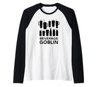 Beverage Goblin Funny Hoarding Drink Cup Hydration Container Raglan Baseball Tee