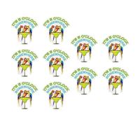 Beverage Labeling, Beverage Marking - Parrot Beach Drink Five O'clock Somewhere Tags - Parrot Beach Drink Wine Glass Tags, Beach Nautical Wine Glass Stickers, Drink Wine Marker, Siehe Beschreibung, /