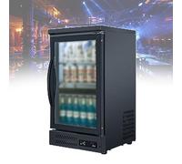 Beverage Refrigerator Cooler Can Mini Fridge Glass Door For Soda Beer Wine Stainless Steel Glass Door Small Drink Dispenser Machine With Defogging For Home, Office Bar ( Color : Single Door , Size : 2