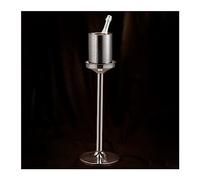 Beverage Tub Hammered Ice Bucket with Stand, Large Stainless Steel Floor Standing Cooler for Beer, Wine Chiller, Outdoor or Indoor Use(Gold)