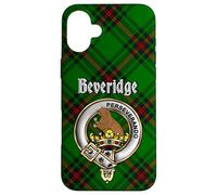 Beveridge Scottish Clan Badge & Tartan Case for iPhone 16 Plus