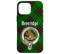 Beveridge Scottish Clan Badge & Tartan Case for iPhone 16 Pro Max