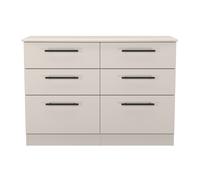 Beverley Large Chest of Drawers Off-White 6 Drawers 112cm