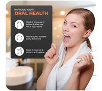 Beverly Healthcare Tongue Scraper - 1 U & 1 Y-Shaped Tongue Cleaner, Improve Taste and Oral Health, Fresh Breath, Metal Tongue scrapers for Adults & Kids for Fresh Breath & Healthy Mouth