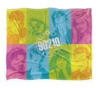 Beverly Hills 90210 Color Blocks Silky Touch Super Soft Throw Blanket 152 X 127 cm