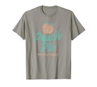 Beverly Hills 90210 Peach Pit Logo T-Shirt, Men, Slate Grey, Small