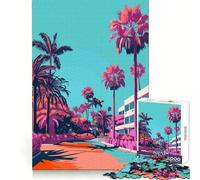 Beverly Hills California Jigsaw Puzzles for Adults 1000 Pieces Logical Skill Restful Activity Precise Join Holiday Present (38x26cm)