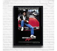 Beverly Hills Cop, 80s Movie Print Vintage Nostalgic Film Poster, A4 and A3 Size Frame Options,Great Home, Pub, Café, Bar Decoration Wall Art Print, House gift for movie lovers (A3 Framed (Black))