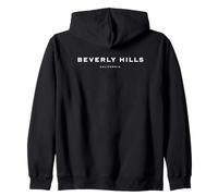 Beverly Hills Modern Lettering Zip Hoodie