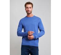 Beverly Hills Polo Club Men's MODERN SLIM FIT CREWNECK COTTON KNIT MARINE in Blue | Size: Large Beverly Hills Polo Club Blue L