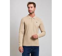 Beverly Hills Polo Club Men's MODERN SLIM FIT LONG SLEEVED POLO SHIRT DESERT SAND in Beige | Size: 2XL Beverly Hills Polo Club Beige 2XL