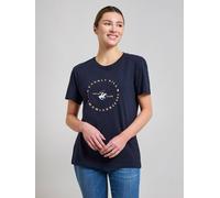 Beverly Hills Polo Club Women's EN CIRCLE GRAPHIC T-SHIRT in Blue | Size: Medium Beverly Hills Polo Club Blue M