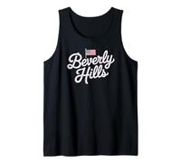 Beverly Hills Retro Embroidered Flag Tank Top