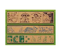 Beverly My Neighbour Totoro Stamp Set DX SG-135 (Japan Import) - Rubber Stamp Set - Small, Medium, Large - Rubber Material