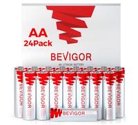 BEVIGOR AA Batteries, 3000mAh 1.5V High Capacity Double A Batteries, Pack of 24 [ Disposable AA Battery ]