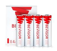 BEVIGOR AA Lithium Batteries, Double A Battery, 3000mAh 1.5V High Capacity AA Battery - Pack of 4 [ Disposable Batteries ]