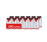 BEVIGOR CR2 Battery, Pack of 12, 900mAh 3V High Capacity CR2 Lithium Batteries CR15h270 for Photo Flash, Flashlights and Alarm Systems [ Non-Rechargeable ]