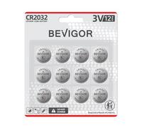 BEVIGOR CR2032 Batteries 12 Pack, Lithium 3V Coin Battery