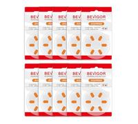 BEVIGOR Size 13 Batteries, 60 High Capacity Premium Batteries, Long-Lasting, Hearing Aid Batteries for Easy Portability, 10x6 Pack PR48 Orange