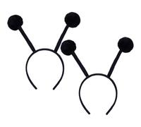 Beviliu 2 Pack Antenna Headband Costume with Bendable Plush Pompom Bopper Bee/Snail/Ant/Insect Cosplay Adult, Halloween Christmas Birthday Party