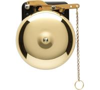 Bevin Bells Brass Trip Gong | Traditional Prize Fighter 6" Boxing Bell | Loud & Made of Steel & Brass | Boxing Training and Warning Device in One | Man Cave/Bar Accessory | Made in USA