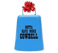 Bevin Bells "Gotta Have More Cowbell" (Medium) | Kentucky Cow Bell w/Cobalt Blue Color | Made from Steel | Loud Noise Makers w/Handle | Made in CT, USA